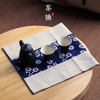 Стол чайного флага флаг ткань дзен чай сиденье мацу китайский стиль чайный флаг чайная подушка