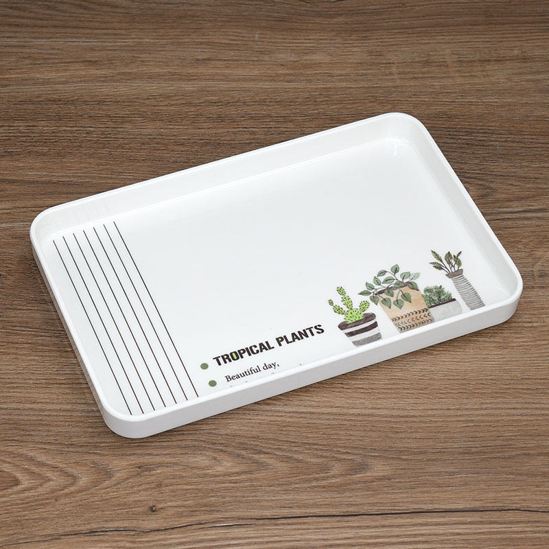 Khay Châu Âu Phòng Khách Phong Cách Dày Khay Melamine Hình Chữ Nhật Cốc Nước Hộ Gia Đình Trà Ấm Trà Khay Đựng Hoa Quả Khay Chứa bộ khay trà gỗ 	khay đựng xà phòng gỗ