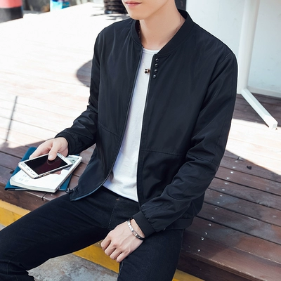 Chống đập quần áo nam Hàn Quốc phiên bản của xu hướng đẹp trai thanh niên junior học sinh trung học áo khoác phần mỏng áo khoác thoáng khí quần áo mùa hè áo cardigan nam Đồng phục bóng chày