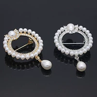 Phiên bản Hàn Quốc của vòng cổ điển ngọc trai rhinestone trâm cài áo khoác thời trang pin trắng cổ áo trăm phù hợp với trâm cài nữ - Trâm cài ghim cài áo sơ mi nam