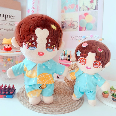 taobao agent Spot pineapple orange shirt shorts 20 cm set 15cm doll cloth doll love bean star doll clothing