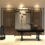 Mới Trung Quốc phong cách màn hình phân vùng thời trang phòng khách phòng ăn khách sạn màn hình sàn gỗ rắn hiên màn hình ghế lớn có thể được tùy chỉnh - Màn hình / Cửa sổ