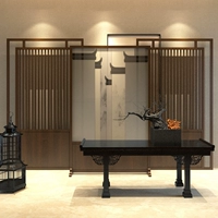 Mới Trung Quốc phong cách màn hình phân vùng thời trang phòng khách phòng ăn khách sạn màn hình sàn gỗ rắn hiên màn hình ghế lớn có thể được tùy chỉnh - Màn hình / Cửa sổ tấm bình phong gỗ