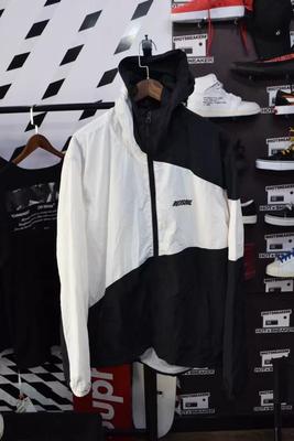 Orphan phúc lợi XL màu đen và trắng phù hợp với áo khoác trùm đầu Edison Chen với các thư lớn trùm đầu triều thương hiệu áo gió