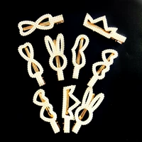 Каштановая металлическая заколка для волос, 50 шт