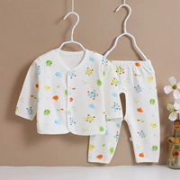 Bé đồ lót đặt bé mùa xuân và mùa thu quần áo để giữ ấm sơ sinh sơ sinh quần áo cotton 0-3 tháng 6 nhà sư quần áo đồ cho bé gái