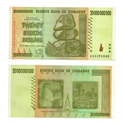 Châu Phi Zimbabwe 20 tỷ nhân dân tệ 9 sản phẩm gần tiền xu nước ngoài mới tiền giấy tiền thật 9 ngoại tệ