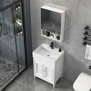 Tủ gương treo tường phòng tắm kết hợp lavabo tủ gương phòng tắm thông minh hiện đại khung nhôm