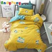 60 satin bông chăn nôi em bé mẫu giáo trẻ em chợp mắt chăn giường bông ba mảnh với lõi - Bộ đồ giường trẻ em