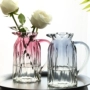 Bình thủy tinh sáng tạo châu Âu màu sắc văn hóa nước lily phong phú tre thủy tinh bình phòng khách cắm hoa - Vase / Bồn hoa & Kệ gáo dừa trồng lan