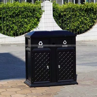 Классическое экологичное уличное мусорное ведро, вилла, ретро чемодан, сортировка