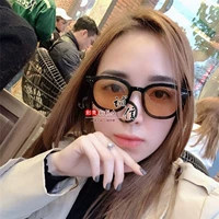 Lang черная оправа желтые линзы