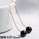 Агатовые большие серьги, 10mm, золото 750 пробы