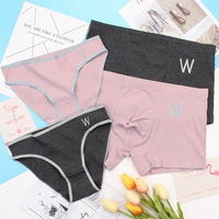 Quần lót cặp 2 bộ cotton 100% cotton cá tính nam boxer nữ tam giác sáng tạo thoáng khí đồ lót mới đồ lót đôi cotton đẹp