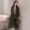 Mát gaga giải phóng mặt bằng Hàn Quốc phiên bản của màu rắn khí mỏng dài áo len 588 áo dạ kẻ caro dáng dài