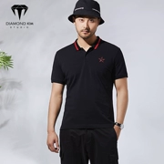 Si Peng KIM 2019 hè mới Paul cotton mùa hè áo polo nam rộng - Polo