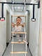 Được trang bị thanh ngang xích đu trẻ em trong nhà, thiết bị rèn luyện thể chất cho trẻ em, đồ chơi thang dây leo cửa gia đình thang dây 10m