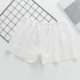 Mùa hè mới cotton an toàn quần rỗng thêu chống ánh sáng xà cạp bên ngoài mặc ba phần mỏng - Quần tây thường quần lót đùi Quần tây thường