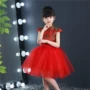 Phong cách Trung Quốc sườn xám bé gái mẫu giáo catwalk ăn mặc trang phục biểu diễn sân khấu quốc gia thực hành quần áo pettiskirt mới váy biểu diễn cho trẻ em