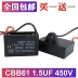 Tụ khởi động quạt CBB61 1.2/1.5/1.8/2/2.2/2.5/3/4/5UF450V quạt trần dòng máy hút mùi tụ quạt 2uf tụ nichicon Tụ điện