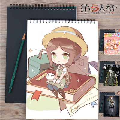 taobao agent X Anime A4 hardcover sketch short writing this student art book painting book fifth personality doctor garden Ding Jack