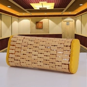 [] Văn phòng nap hấp nhà mùa hè tre tựa đầu mát mẻ mahjong khối hollow tre gối