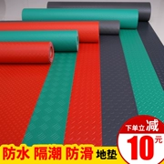 PVC thảm chống trơn trượt không thấm nước rào cản độ ẩm pad nhựa cao su nhà máy cửa hàng kho mặc tùy chỉnh màu xanh lá cây thảm phòng khách - Thảm sàn