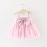Trẻ em treo váy mùa hè nước ngoài cô gái ăn mặc 0 1-3 tuổi cô gái bé mùa hè ăn mặc công chúa váy