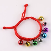 Браслет из красной нити, колокольчик, 12mm