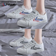Feiyue nhảy mùa hè và mùa thu thấp để giúp giày nam màu trắng hoang dã Giày vải nữ sinh viên Hàn Quốc đôi giày thể thao - Plimsolls