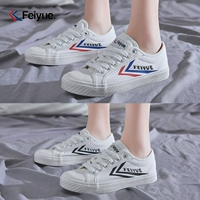 Feiyue nhảy mùa hè và mùa thu thấp để giúp giày nam màu trắng hoang dã Giày vải nữ sinh viên Hàn Quốc đôi giày thể thao - Plimsolls giày thể thao nữ trắng