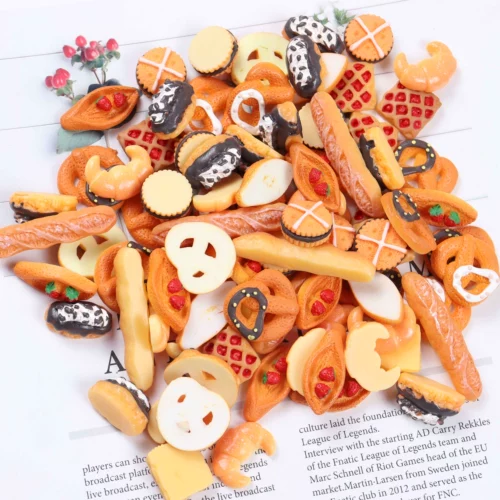 Реалистичная игра с едой, чехол для телефона, заколка для волос ручной работы, аксессуар, хлеб, «сделай сам»