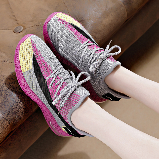 女士椰子鞋飞织鞋运动鞋跑步鞋休闲鞋女鞋