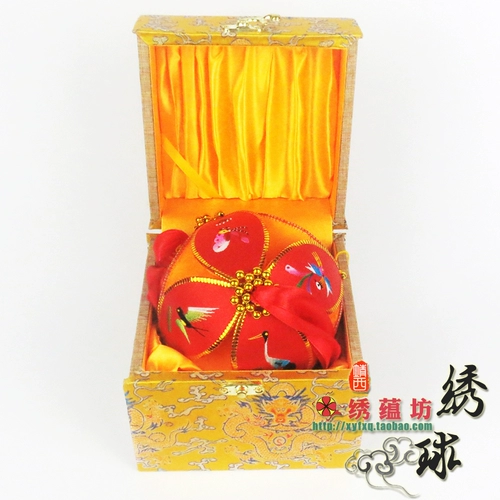 Бесплатная доставка Guangxi jingxi Old State Zhuang Pure Handmade Hydrangea 12 см. Файл -ящик для дракона. Создание вышитого стериора Hydma Zhuangjin