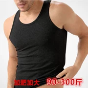 300 pounds nam mùa hè cộng với phân bón XL nam béo chất béo phương thức lỏng áo nỉ lỏng áo vest mỏng - Áo vest