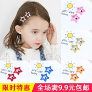 Phụ kiện tóc trẻ em ngôi sao năm cánh bb clip kẹp tóc cô gái công chúa bên clip bangs clip trẻ sơ sinh thẻ an toàn