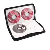 80 Disc CD Holder DVD Case Storage Wallet VCD Leather Bag