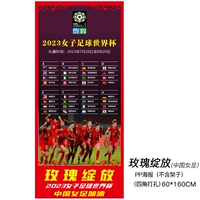 Женский 60*160 см (PP Poster Rose Blooms) Китайский заправки женского футбола 60*160 см (плакат PP Rose Blooming) Китай. Заправка не содержит стойки