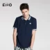 Burandoeno thương hiệu áo sơ mi nam tay ngắn cotton mùa hè áo thun ve áo thời trang POLO áo sơ mi E6SUM44904 áo polo đồng phục Polo