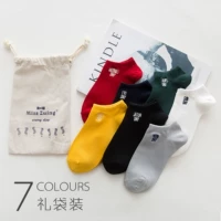 Vớ vớ nữ nông miệng Hàn Quốc phụ nữ dễ thương vớ thuyền mỏng vớ cotton mùa hè thấp để giúp tuần hoang dã vớ tất đùi