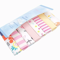 Детский хлопковый шарф, мультяшный слюнявчик для новорожденных, носовой платок для кормящих грудью, полотенце, 8 шт
