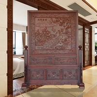 Trung Quốc gỗ rắn hai mặt chạm khắc phong phú Baifu màn hình phòng khách văn phòng di động hiên tường phân vùng màn hình - Màn hình / Cửa sổ khung bảo vệ cửa sổ đẹp