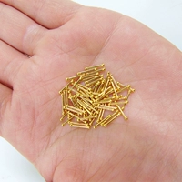 Золотые маленькие гипоаллергенные серьги подходит для мужчин и женщин