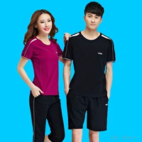 Quần short cotton mùa hè vài bộ đồ thể thao mỏng Kích thước lớn Jordan nữ chạy bộ thể thao nửa tay áo T-shirt quần áo nam - Thể thao sau bộ quần áo adidas