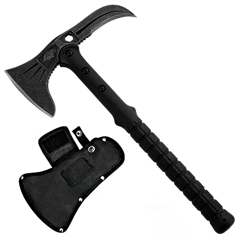 Rìu đa năng cắm trại lửa rìu ngoài trời di động leo núi chặt củi tomahawk búa nhổ đinh 