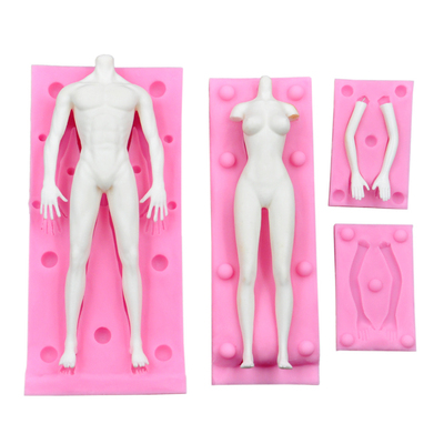 taobao agent Clane doll Body mold Men's whole body silicone mold DIY clay hand -handled soft pottery mud human mold
