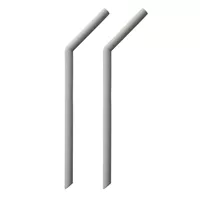 Большая изогнутая трубка, 2 шт