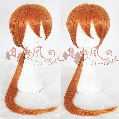 taobao agent [Free Wind] Ruruke Sword Heart/COS Wig Animation Edition Sword Heart Wig COS Orange Wig