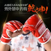 Găng tay đấm bốc chuyên nghiệp Half Finger Boxing Boxing dành cho người lớn Sanda Muay Thai Boxing Taekwondo Võ thuật chiến đấu Găng tay đấm bốc