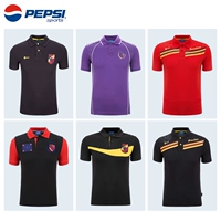 PEPSI Pepsi thể thao t-shirt nam ngắn tay áo polo ve áo xu hướng mùa hè cotton nhanh chóng làm khô sinh viên thanh niên 2018 ao polo